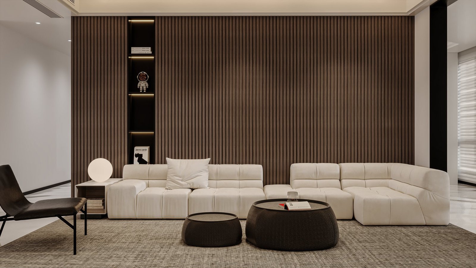 Warm AS Studio living and dining interior