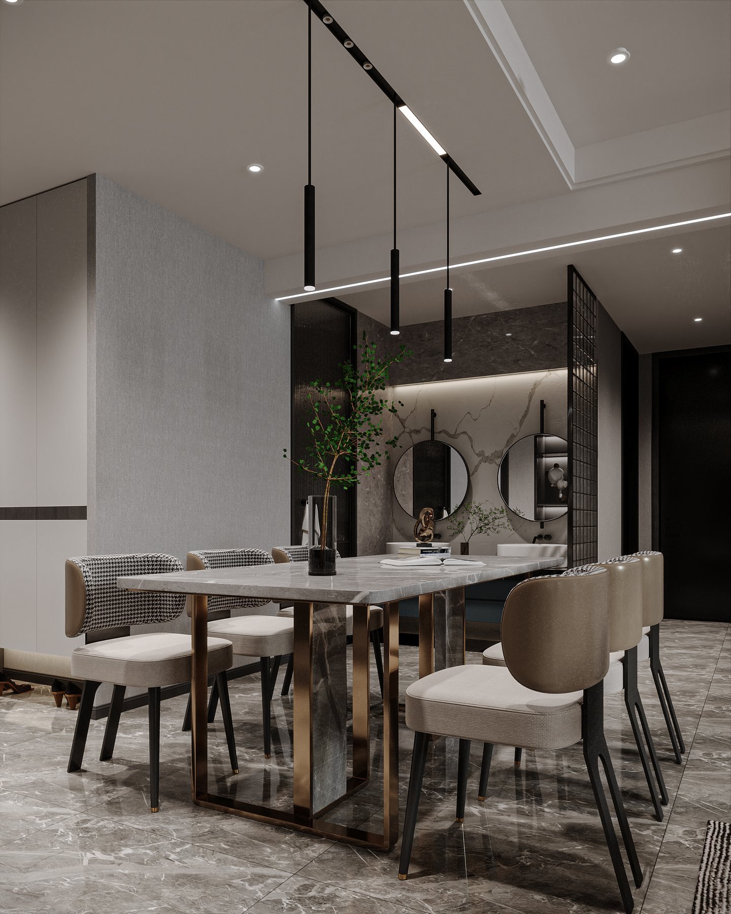 Dining room for gatherings