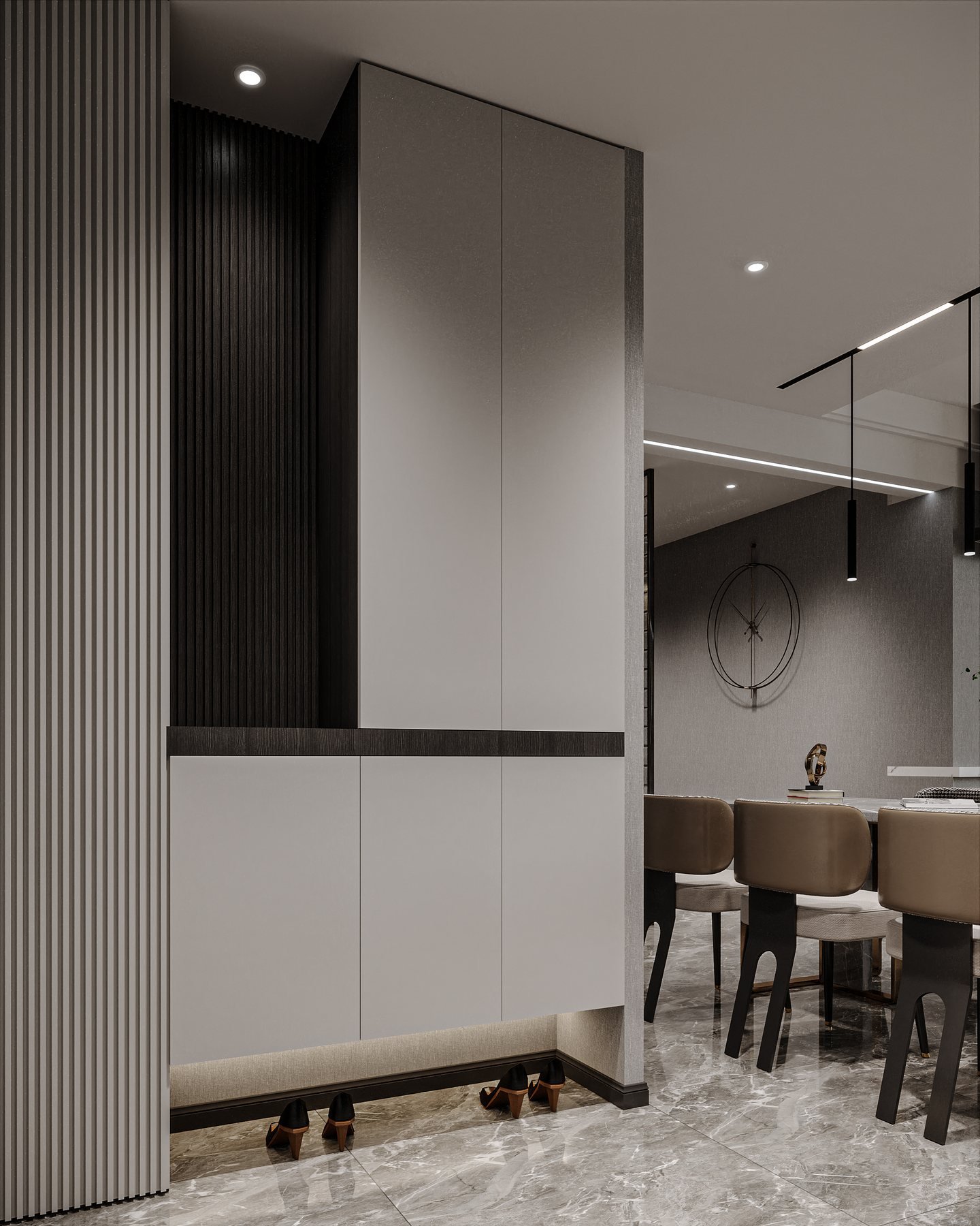 Integrated entry storage